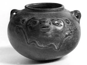 Cuenco: rostros antropomorfos