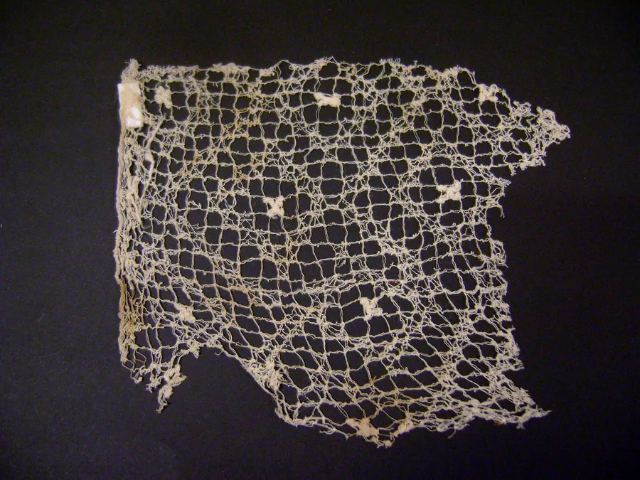 Textil reticulado, fragmento de
