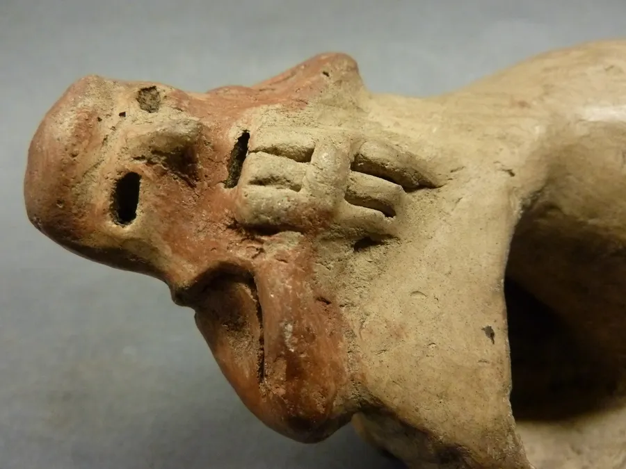 Caracol antropomorfo: músico. Ocarina. Música
