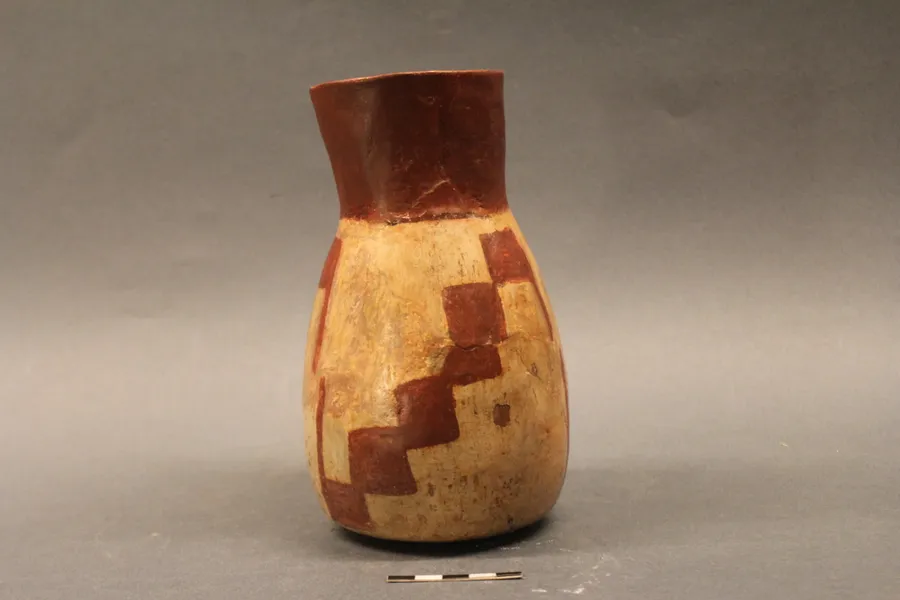 Jarro bicromo. Vaso