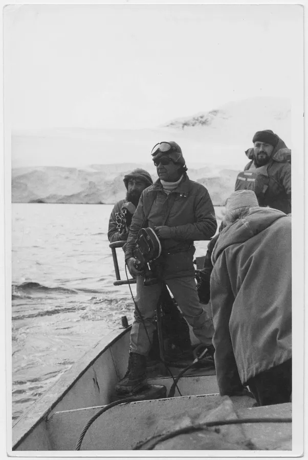 Rubén Soto en la Antártica